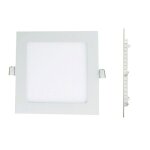 Spot encastrable led carre extra - plat 15w - blanc chaud 3000k