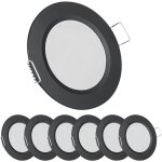 Spot encastrable led extra plat noir 12 v cc intensité variable trou 57 - 65 mm 25 w 3 000 k 215 lm étanche ... Spot encastrable led extra plat noir 12 v cc intensité variable trou 57 - 65 mm 25 w 3 000 k 215 lm étanche ...
