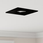 Spots encastr�s - carr� gu10 - 24 pcs - noir - led - int�rieur