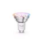 Spot led connect� gu10 - philips hue - lumi�re blanche et color�e - 47 w - 2200 - 6500k - 345 lumens