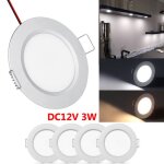 Spot led encastrable 12v plafonnier encastr rv boat super slim panneau lumineux pour camper salon lot ...