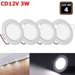 Spot led encastrable 12v plafonnier encastr� rv boat super slim panneau lumineux pour camper salon lot ...