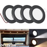 Spot led encastrable 12v plafonnier encastr� rv boat super slim panneau lumineux pour camper salon lot ...