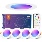 Spot led encastrable couleurs connecte alexa bluetooth68mm dimmable intensit rglable blanc chaud et ...