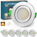 Spot led encastrable dimmable 60 - 75mm 5w ip65 spots de plafond spot etanche salle de bain nickel lot ... Spot led encastrable dimmable 60 - 75mm 5w ip65 spots de plafond spot etanche salle de bain nickel lot ...