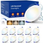 Spot led encastrable dimmable ip65 salle de bain 10x 6w spots encastrs 220v spot de plafond 68mm spot ...