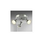 Spot led pour salle de bain plafonnier ip44 orientable et inclinable 3x gu10 lumire chaude couleurs multiples ...