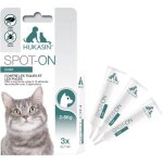 Spot on pour chat ? protection antipuces et antitiques � l?icaridine ? action 12 semaines ? 3 pipettes ...