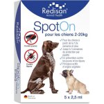 Spot on pour chien ? antipuces et antitiques naturel ? protection jusqu?� 15 semaines ? 5 pipettes