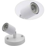 Spot orientable applique plafonnier tte rglable applique murale (ampoule non incluse) (blanc) [classe ...