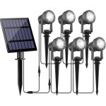 Spot solaire extrieur6 en 1 6000k projecteur solaire exterieur puissanteetanche ip65 lampe solaire exterieur2 ...