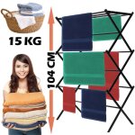 Springos� s�choir � linge t�lescopique sur pied pliable 75 m ? noir