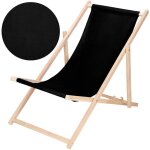 Springos® transat pliable en bois ? idéal pour le jardin la plage ou le balcon Springos® transat pliable en bois ? idéal pour le jardin la plage ou le balcon