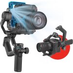 Stabilisateur � gimbal pour appareils photo reflex - debsy - suivi ai int�gr� - prise de vue verticale ...
