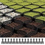 Stabilisateur de gravier - vevor - 5x198 m - grille de stabilisation de sol g�ocellulaire - profondeur ...