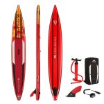 Stand up paddle gonflable - aqua marina - race elite - blanc - 1 place - mixte