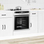 Star - meuble de cuisine bas / armoire � four kalmar - blanc - bois ding�nierie ll192