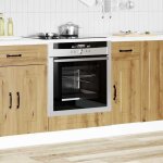 Star - meuble de cuisine bas / armoire � four kalmar - ch�ne artisanal - bois ding�nierie ll209