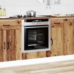 Star - meuble de cuisine bas / armoire  four kalmar - vieux bois - bois dingnierie ll202