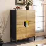 St�rkes material armoire � chaussures et vitrine 2 en 1 avec planchers r�glables pieds en bois massif ...