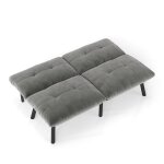 Stärkes material canapé - lit moderne gris pliable ? 2 places futon - couch mit schlaffunktion gästebett ... Stärkes material canapé - lit moderne gris pliable ? 2 places futon - couch mit schlaffunktion gästebett ...