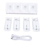 Station de charge pour manettes wii + 4 batteries rechargeables 2800mah