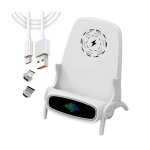 Station de charge rapide 66w multifonction chargeur sans fil polyvalent (blanc)