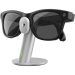 Station de charge ultra - rapide pour lunettes ray - ban meta aluminium argent