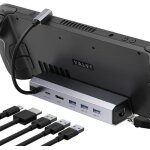 Station daccueil compatible avec steam deck / rog ally 5 - en - 1 avec hdmi 2. 0 4k@60hz