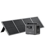 Station �lectrique portable 800w aferiy avec 100w panneau solaire pliableip65512wh lifepo4 pour camping ...
