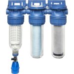 Station de filtration triplex - bwt - puresky 50 �m r�tro - lavable + arctic 20 �m + pureblock 10 �m