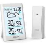 Station meteo - barometre station m�t�o sans fil baldr b0341 - horloge hd �cran 20s r�tro - �clairage ...