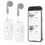Station m�t�o connect�e bluetooth[lot de 2] hygrom�tre thermom�tre capteur bluetooth capteur sans fil ...