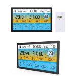 Station meteo grand ecran pro couleur wifi heure / anemometre / pluviometre exterieure compatible application ...