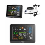 Station meteo pro couleur wifi heure / anemometre / pluviometre exterieure + porte cl siffleuse compatible ...