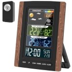 Station m�t�o sans fil avec capteurthermom�tre lgrom�tre int�rieur ext�rieurtemp. hum. barom�trepr�vision ...