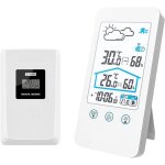 Station mto sans fil thermomtre numrique dintrieur sans fil baromtre dhumidit station mto horloge ...