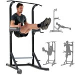 Station de musculation - novonova - nv5609 - multifonction - support dips et tractions - noir