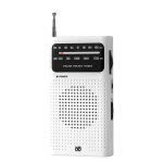 Station de radio  transistor portable radio de poche petite radio fm am et haut - parleur (noir)