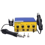 Station de retouche cms 2 en 1 baku bk - 602a ? air chaud 800 w + fer  souder pour rparation professionnelle ...