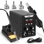 Station de soudage � air chaud station de fer � souder 2 en 1 avec temp�rature r�glable de 100 � 500 ...