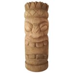 Statue int�rieur / ext�rieur tiki panapeo en bois de cocotier 50cm