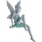 Statue de jardin f�e assise en r�sine ornement magique pour d�coration ext�rieure statue