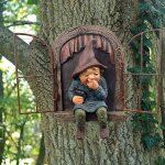 Statues pour jardinsculptures et statues de jardingnomes d�corations de jardin lunatique arbre sculpture ...