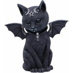 Statue de rsine chats noirs - ulisem - dcor halloween - style 3 - extrieur