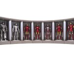 Statue statuette hot toys mmsc005 - mmsc012 - marvel comics - iron man 3 - iron man hall of armor miniature ...