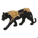 Statuette panthre belli noir 40x85cm - atmosphera createur dinterieur
