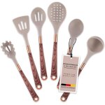Ustensiles de cuisine - steinbocker - 6 pièces - silicone de haute qualité - résistants à la chaleur Ustensiles de cuisine - steinbocker - 6 pièces - silicone de haute qualité - résistants à la chaleur