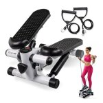 Step machine - mobiclinic fitness - stepplus - bandes lastiques - cran lcd - max. 100 kg - acier