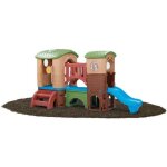 Step2 clubhouse climber aire de jeux enfant - step2 - maison extrieure - toboggan - pont - beige